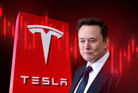 Tesla acciones caen