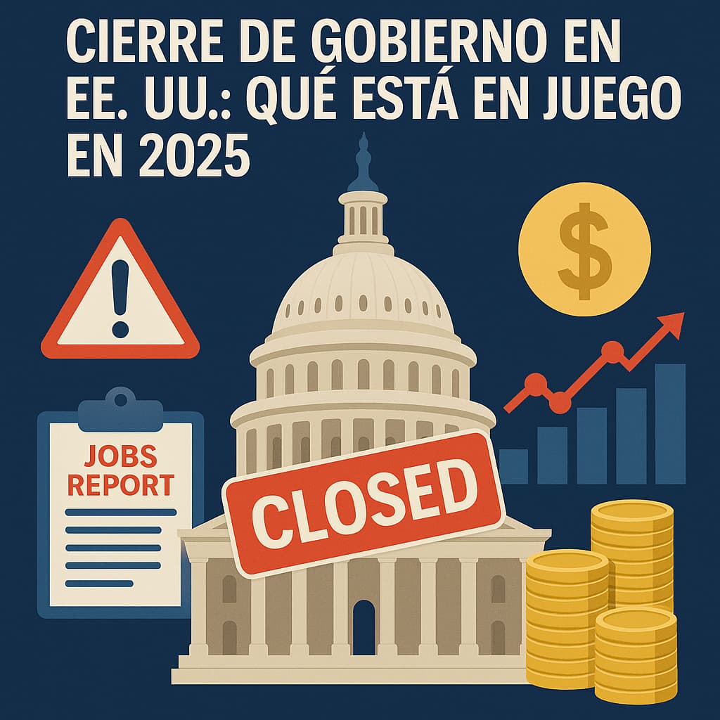 Capitolio cerrado por shutdown en EE. UU. 2025