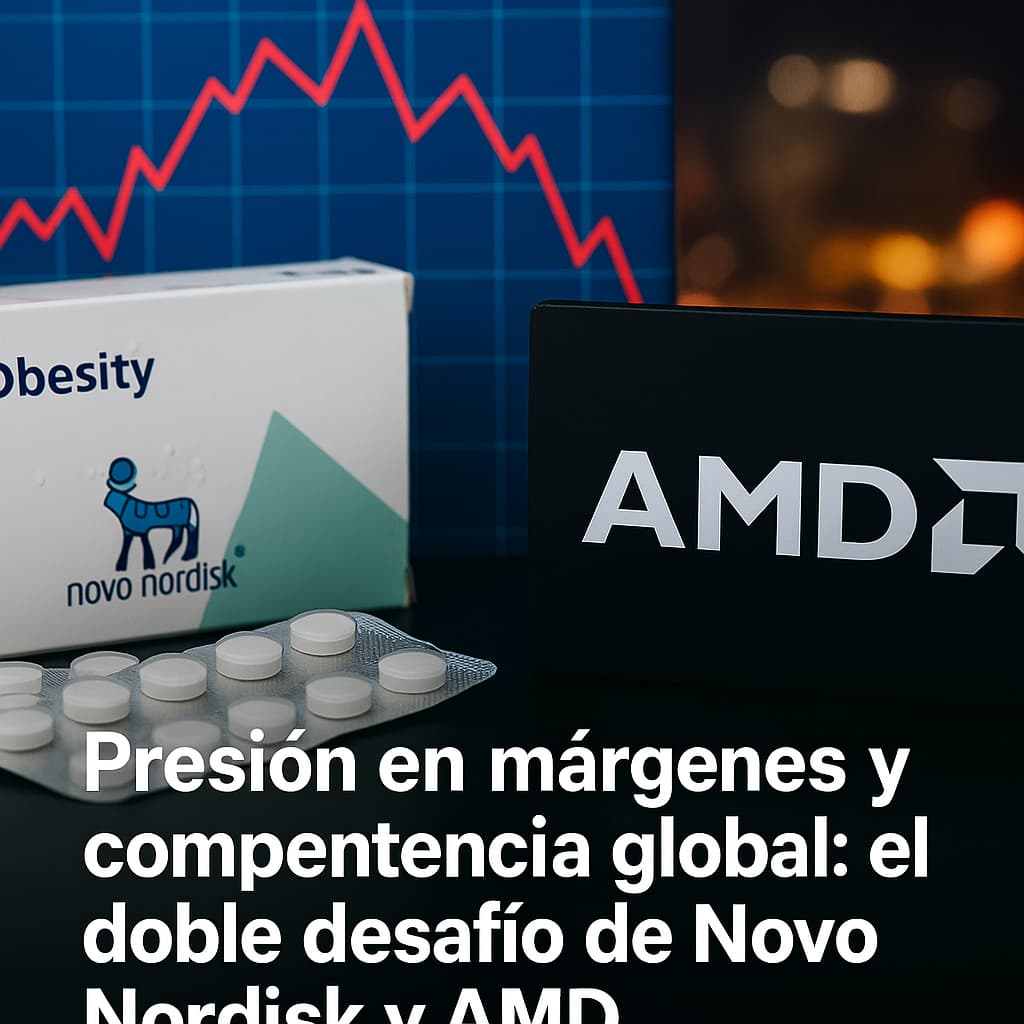 Novo Nordisk y AMD enfrentan presión global en márgenes 2025